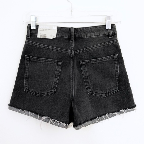 TOPSHOP Girlfriend HIGH WAISTED Cuffed SHORTS - Picture 4 of 8